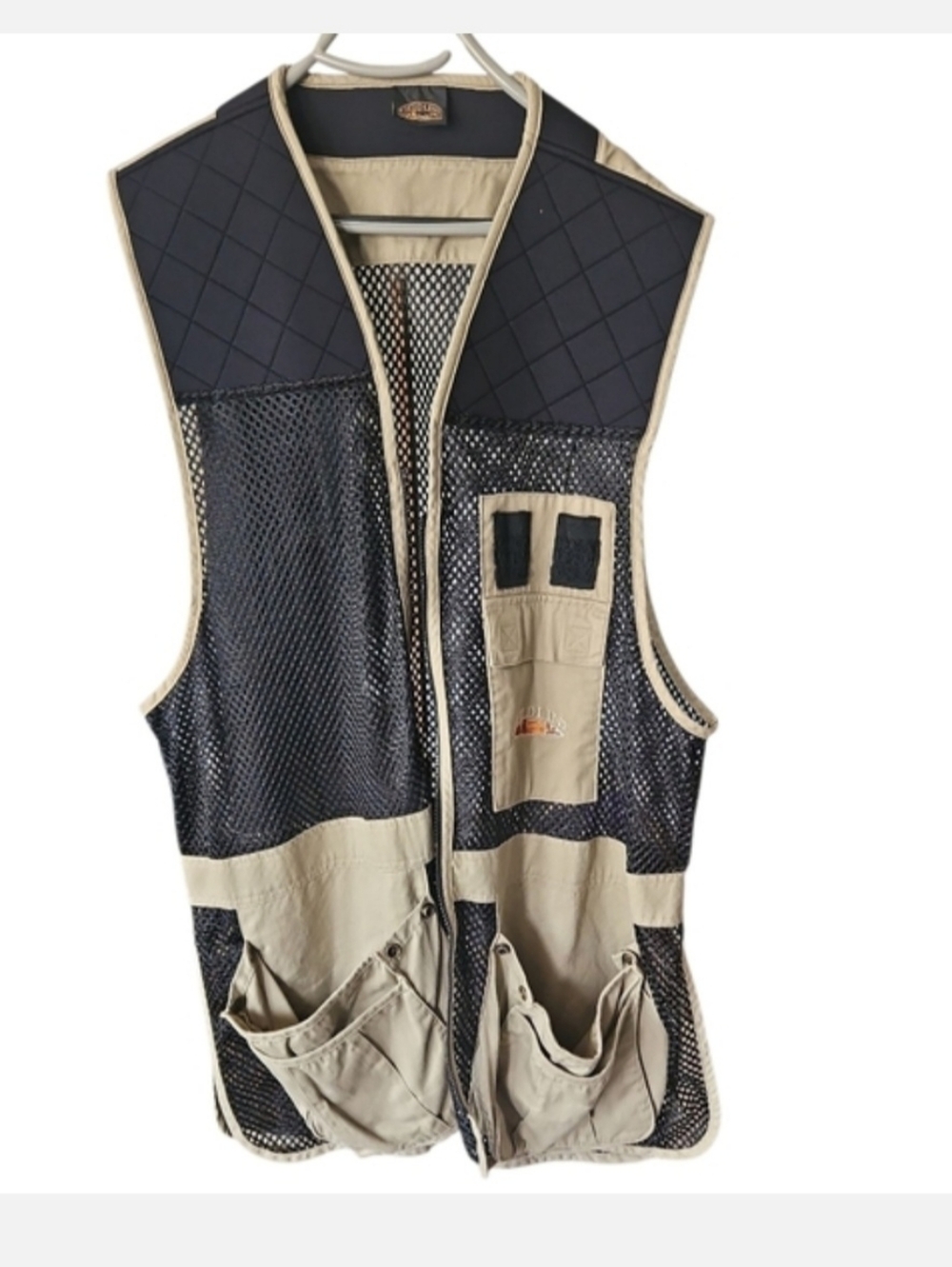 Fieldline Mesh Utility Vest in Black and Khaki